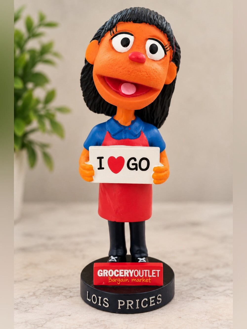 Vintage Grocery Outlet “Lois Prices” Bobblehead